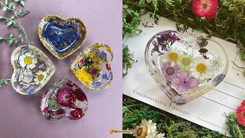 Pressed Flower Project: Heart-Shaped Resin Trinket Dish