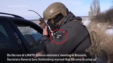 Ukrainian Commander Wearing ISIS Patch