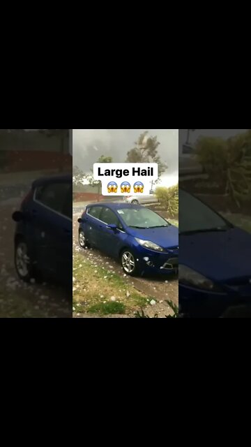 LARGE HAIL STORM 😱
