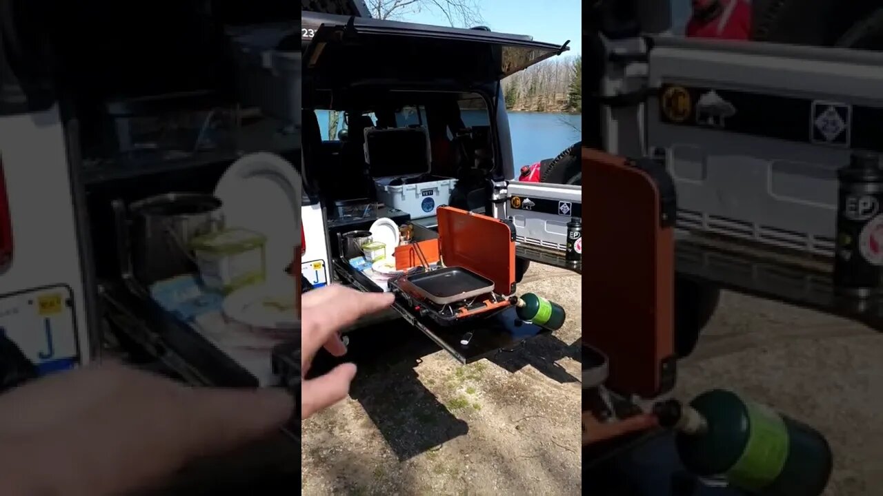 DIY Camp Kitchen in the Back of Jeep