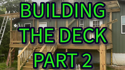 Building A Deck Part 2 #subscribe #jamesofalltrades #wooddeck #fyp #fypage