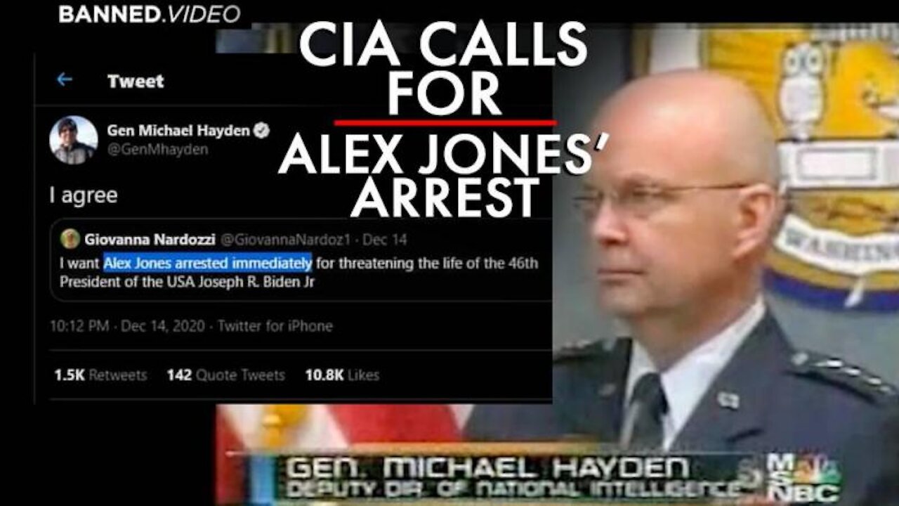 Breaking: Former CIA Head Calls for Alex Jones' Arrest