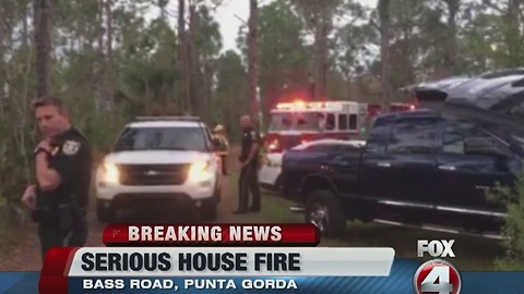 serious house fire bass road punta gorda