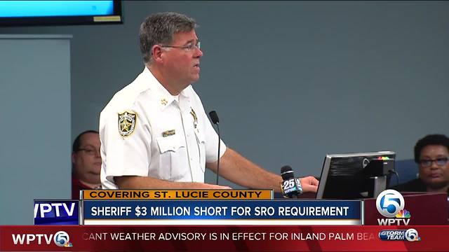 St. Lucie County Sheriff's Office $3 million short for SRO requirement