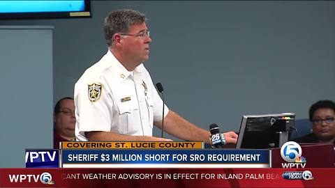 St. Lucie County Sheriff's Office $3 million short for SRO requirement