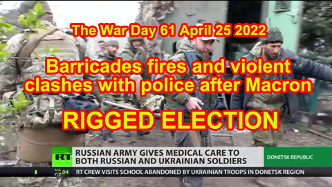 Barricades fires and violent clashes with police after Macron RIGGED election