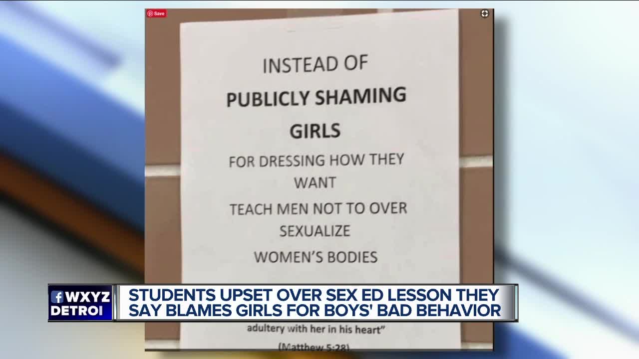 Dozens of students protest Dearborn Divine Child over treatment at sexual harassment and rape lesson