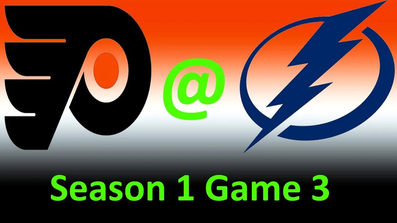 NHL 23 Flyers Vs Lightning Simulation Alumni S1 G3