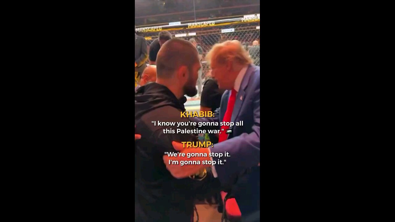 khabib & Donald trump meeting