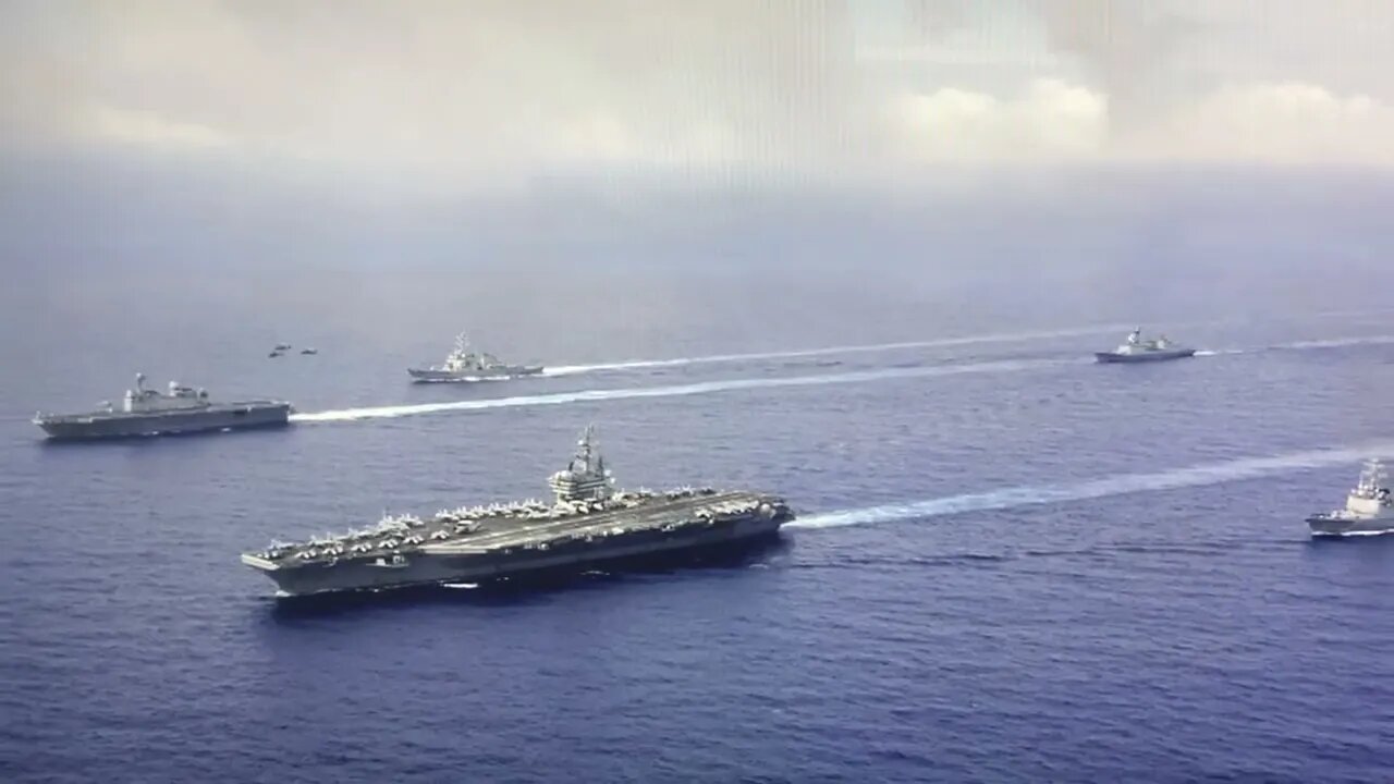 !~🚨MILITARY UPDATE🚨~!MASSIVE HEAVILY ARMED US NAVY SHIP FORMATIONS NOW CLOSING IN ON TINY ISLAND(!)