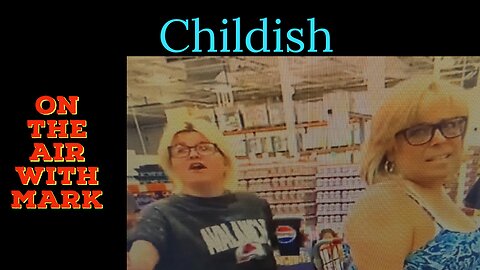 White ladies keep pushing cart into black man
