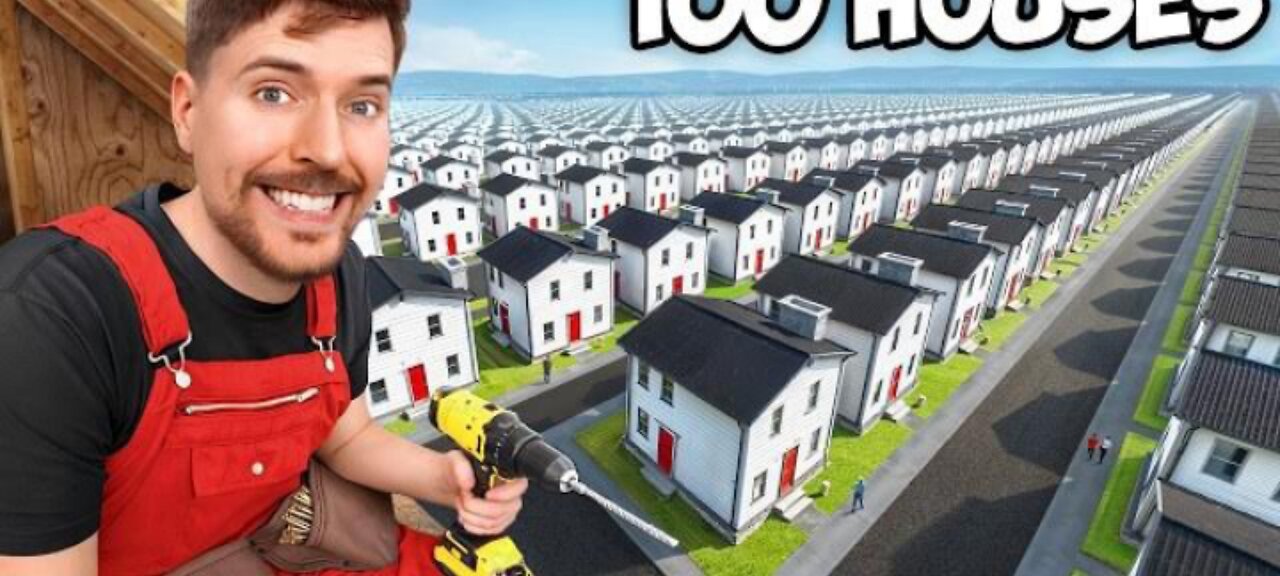 Mrbeast Giving 100House To Poor People💖