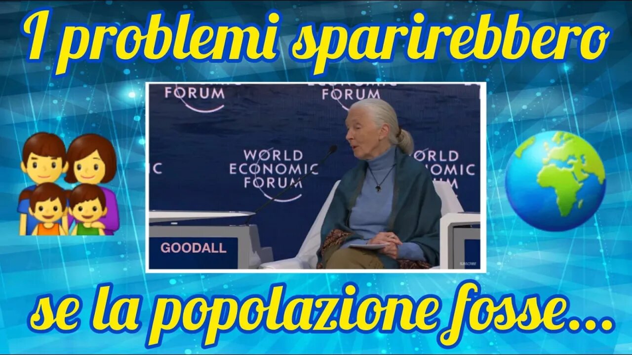 Sentite cosa disse Jane Goodall a Davos il 22 Gennaio 2020!