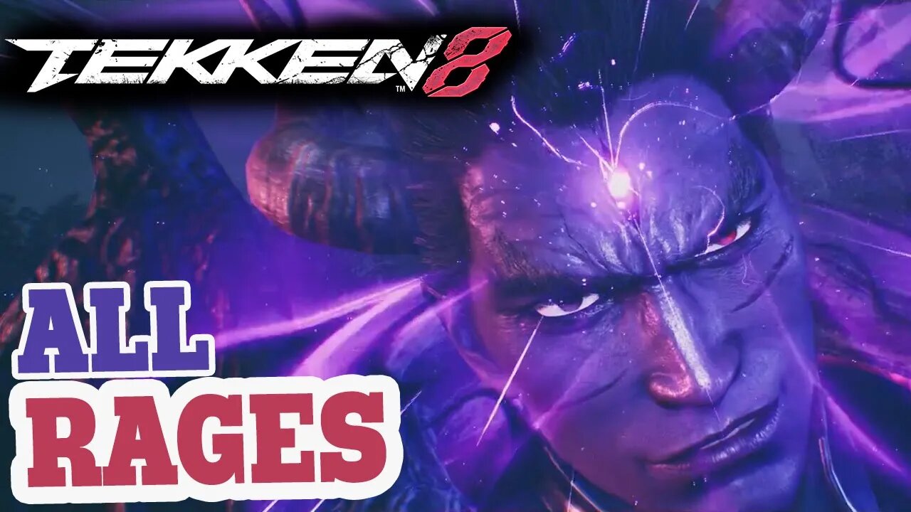 TEKKEN 8 - TODOS OS RAGE ARTS DA BETA