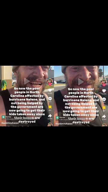 Government now going to take children away from parents who homes been destroyed by Hurricane Helene