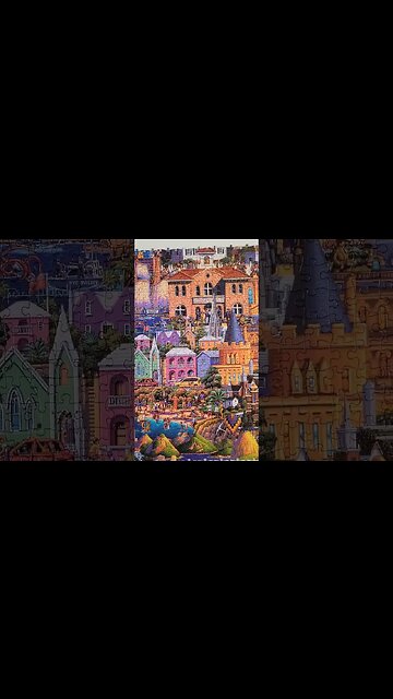 60,000 piece What a Wonderful World Jigsaw Puzzle Day 38! #shorts #puzzles #puzzle #jigsawpuzzle