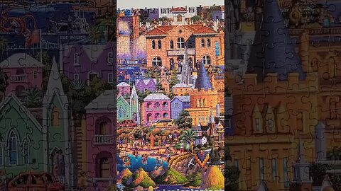 60,000 piece What a Wonderful World Jigsaw Puzzle Day 38! #shorts #puzzles #puzzle #jigsawpuzzle