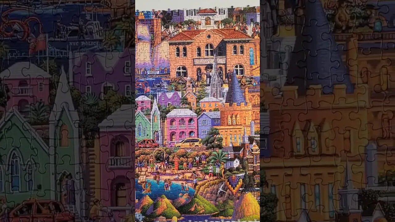 60,000 piece What a Wonderful World Jigsaw Puzzle Day 38! #shorts #puzzles #puzzle #jigsawpuzzle