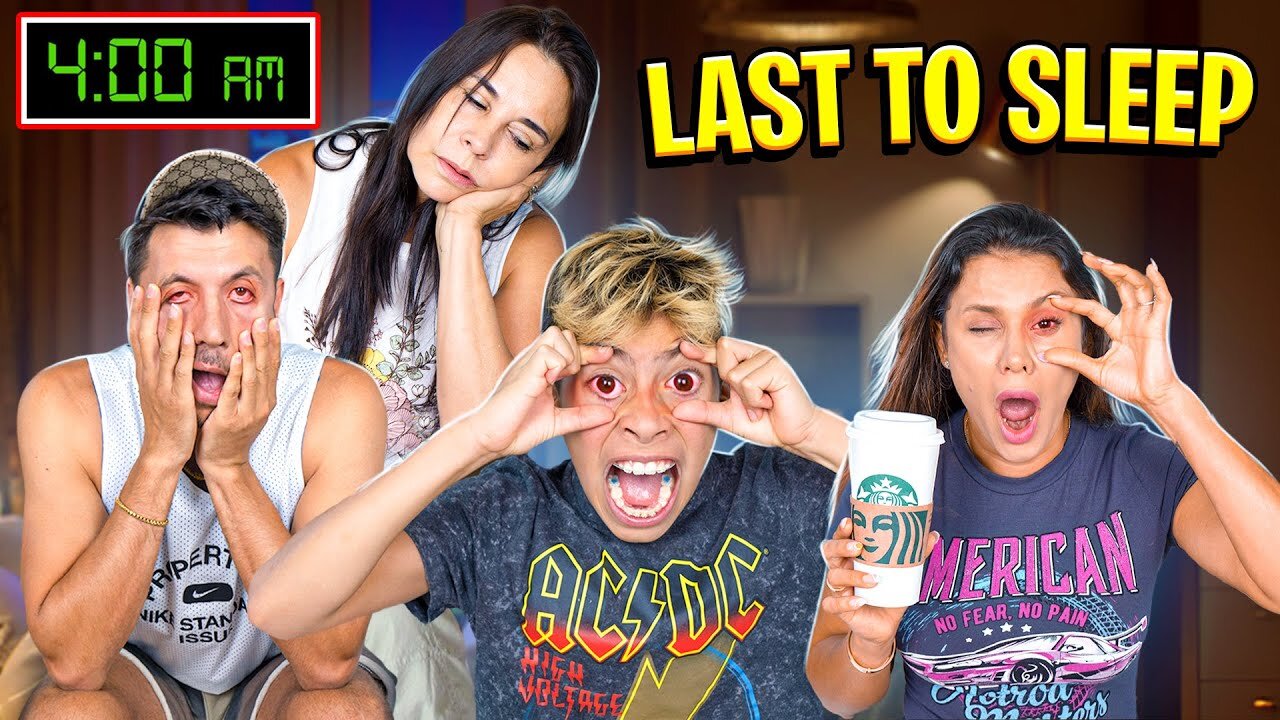 Last to FALL ASLEEP Wins $10,000 CHALLENGE!!! 😴