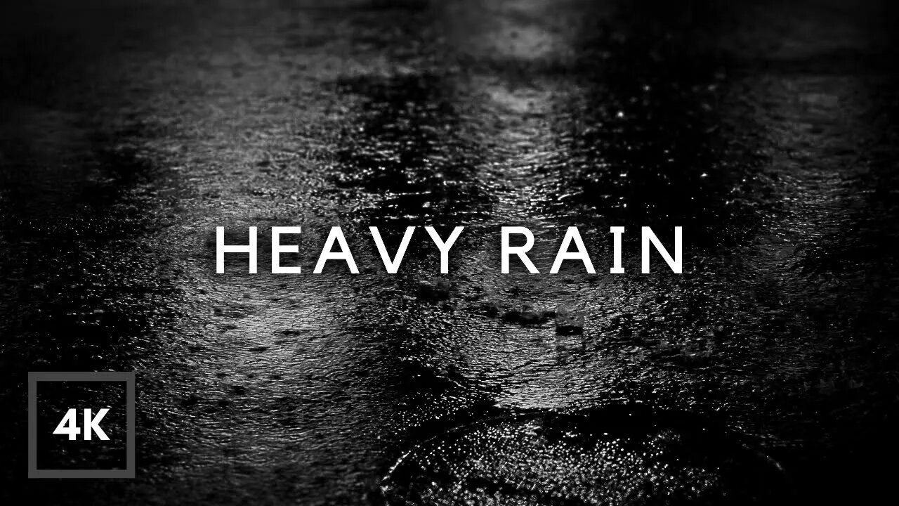 HEAVY RAIN to Sleep FAST Tonight | Rain on Road for Insomnia Relief, Relaxing, Studying