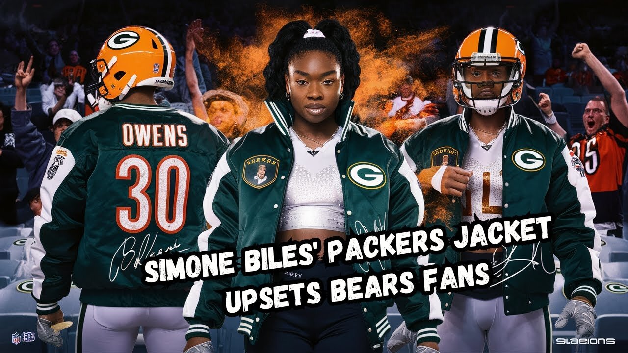 Simone Biles' Packers Jacket Upsets Bears Fans