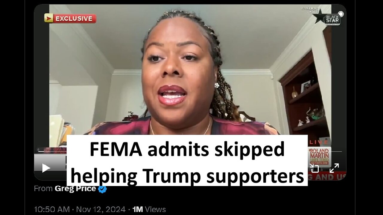 FEMA admits they avoided helping Trump supporters, worker says it goes to the top