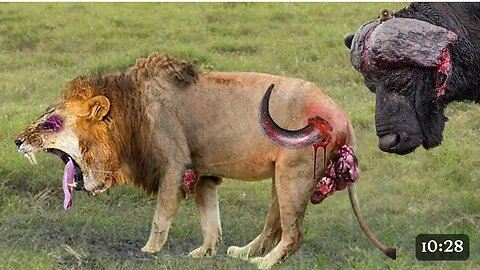 Shocking Moments When Painful Lions Are Attacked And Tortured By Africa s Deadliest Preys