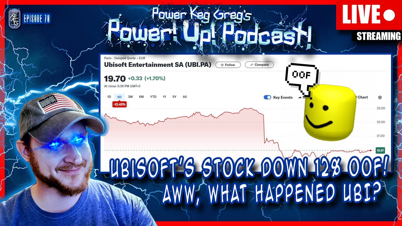 Ubisoft's Stock Down 12%?! Awww, What Happened There, Big Guy? | Power!Up!Podcast! Ep: 78
