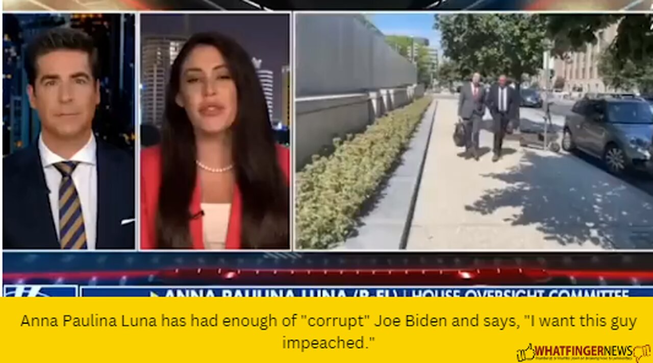 Anna Paulina Luna has had enough of "corrupt" Joe Biden and says, "I want this guy impeached."