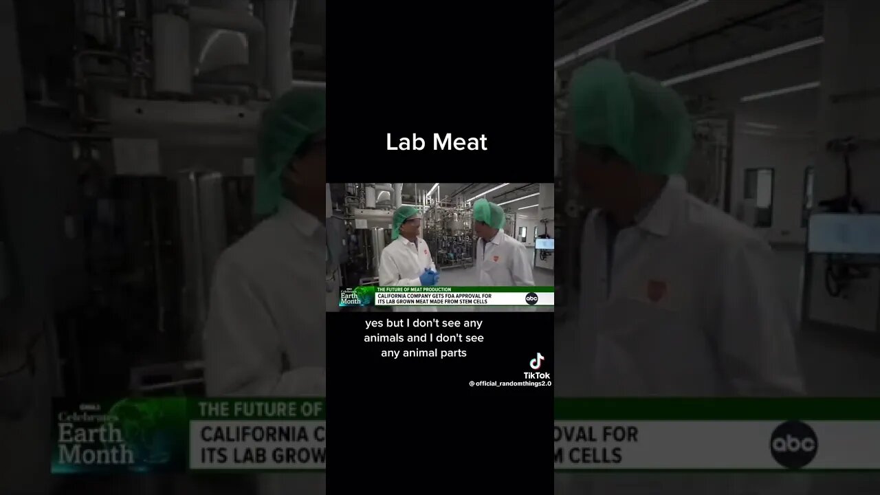 “LAB MEAT” yes cultivated in a LAB