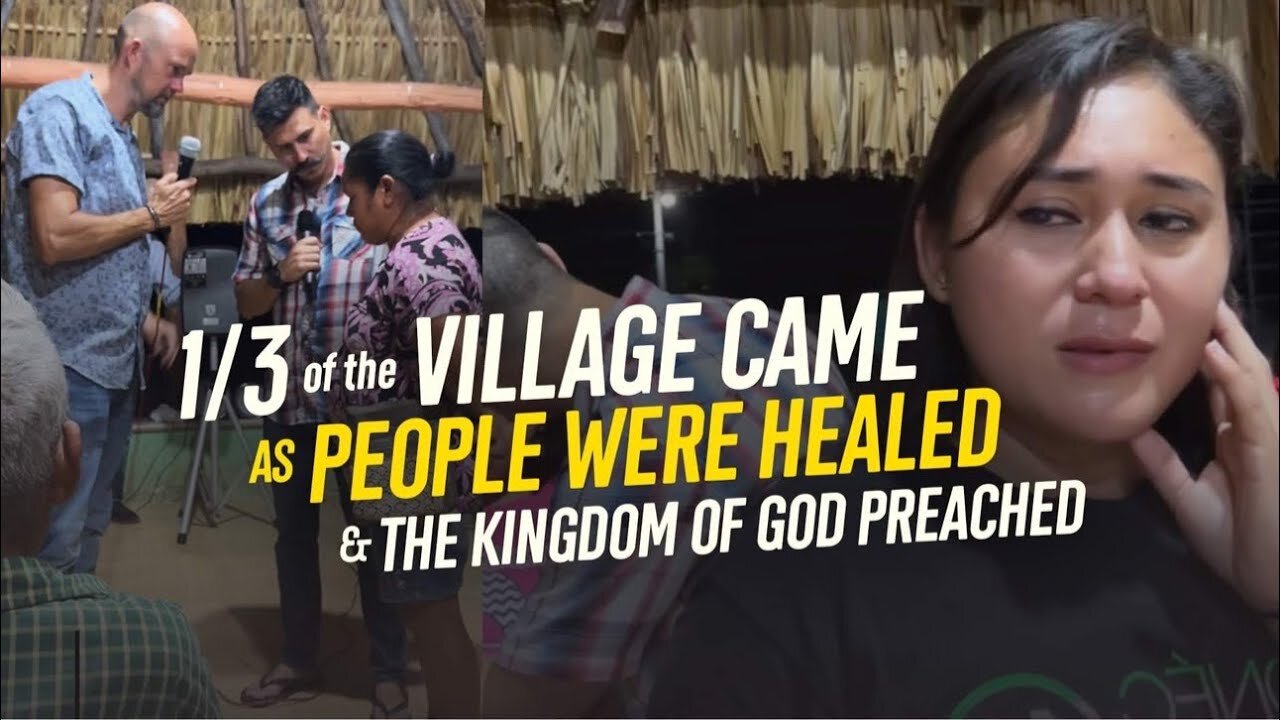 1/3 of the village came as people got healed and the gospel of the kingdom was preached. Time to go