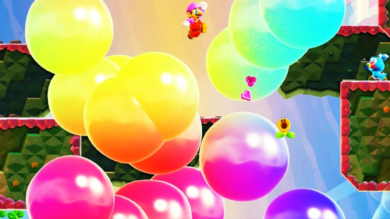 Beautiful Rainbow Bubbles in Super Mario Bros. Wonder