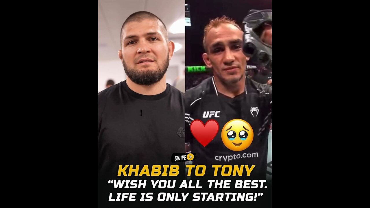 Khabib gives congratulations to Tony ferguson! #ufcnews