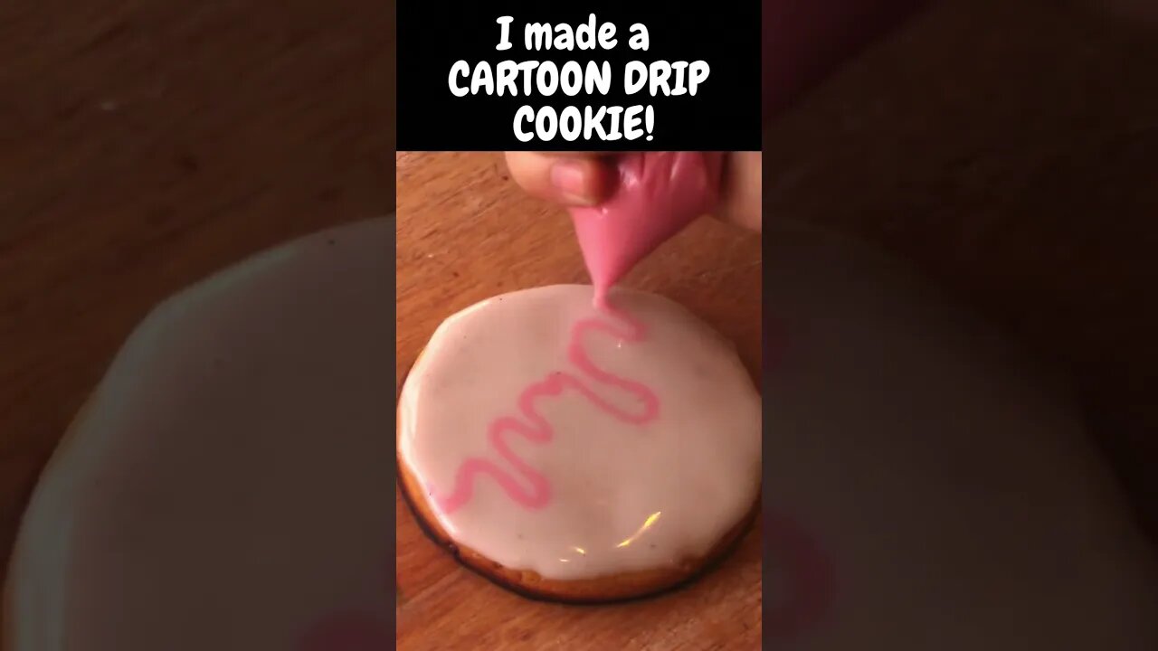 I made a CARTOON COOKIE!