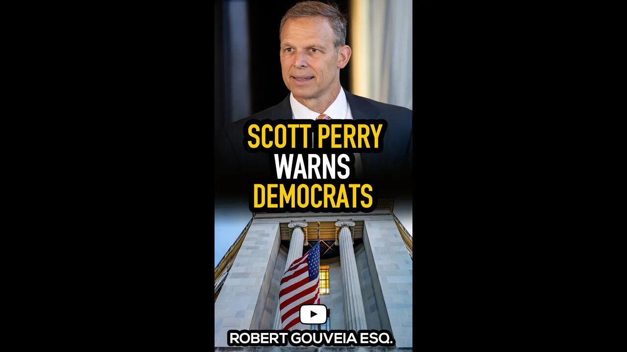 Scott Perry WARNS Democrats on their DOJ Funding #shorts