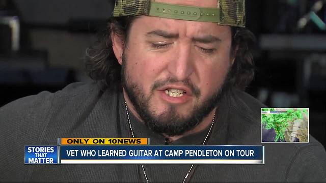 Marine veteran who taught himself to play guitar is now on tour