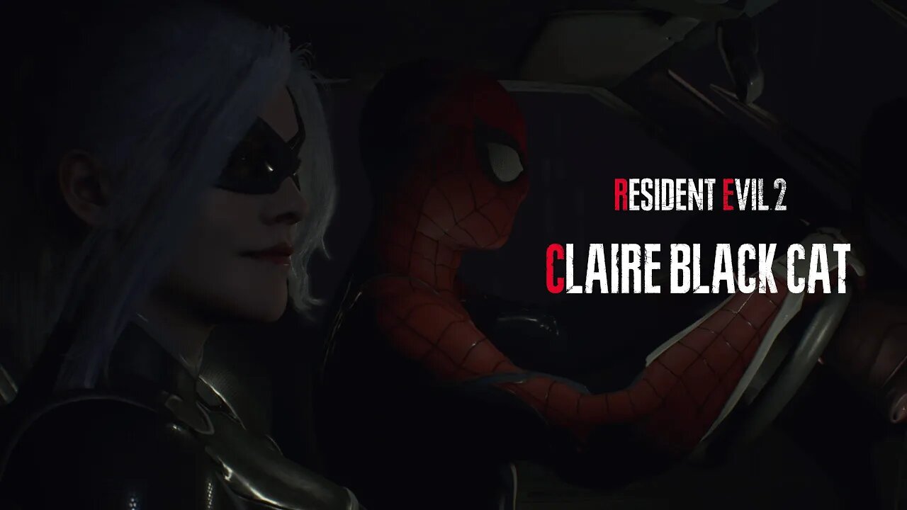 Resident Evil 2 Remake Claire Black Cat outfit mod