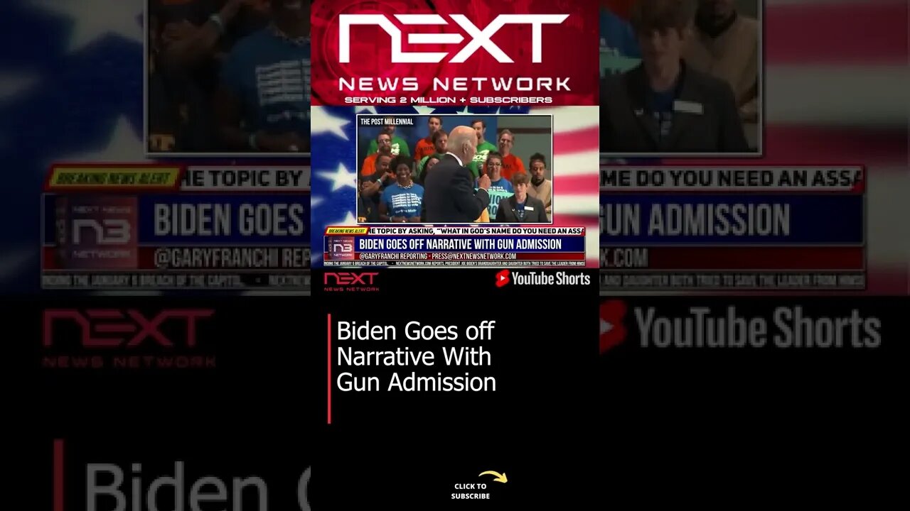 Biden Goes off Narrative With Gun Admission #shorts