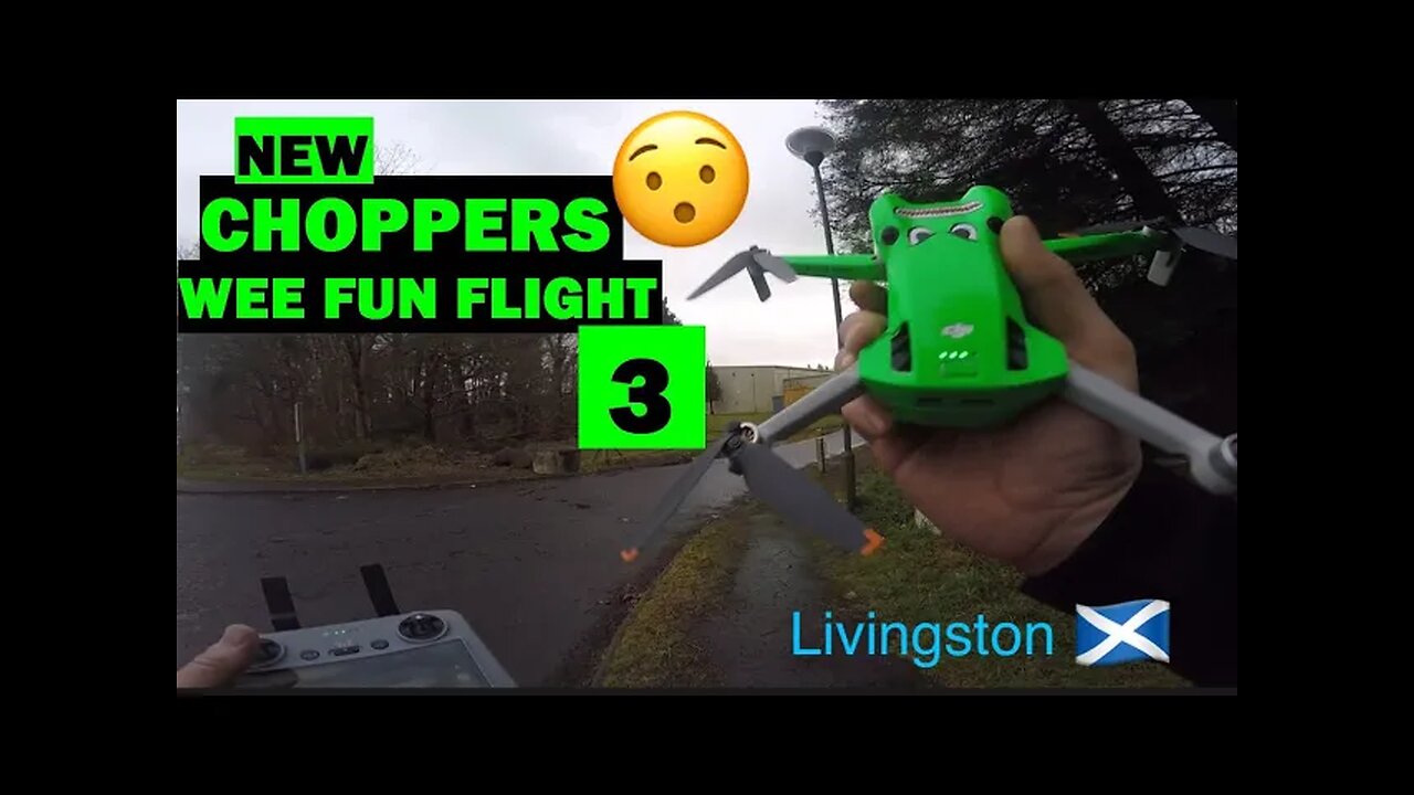 CHOPPERS WEE FUN FLIGHT 3 Livingston #pinac #drone #audits #scotland #dronescotland #tyrants