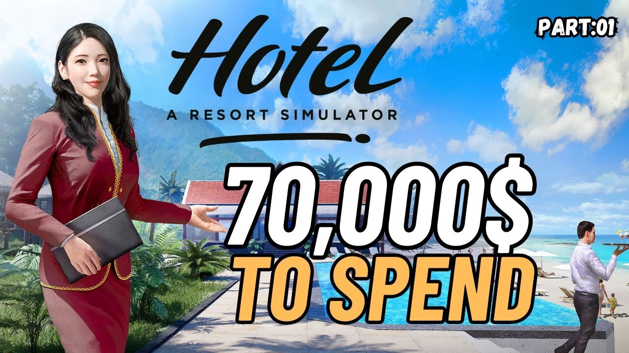 I Spend 70000$ To Get My Resort Ready (Part 01) | Hotel Simulator Pc #rumble #gaming