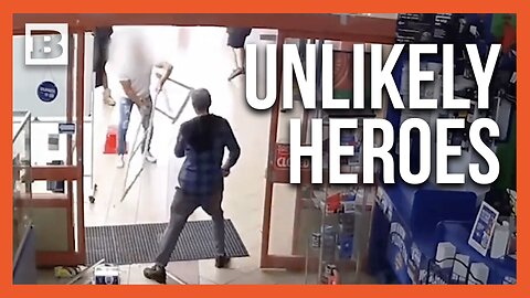 Liquor Store Showdown: Wild Scene as Bystanders Fight Back Against Knife-Wielding Robber