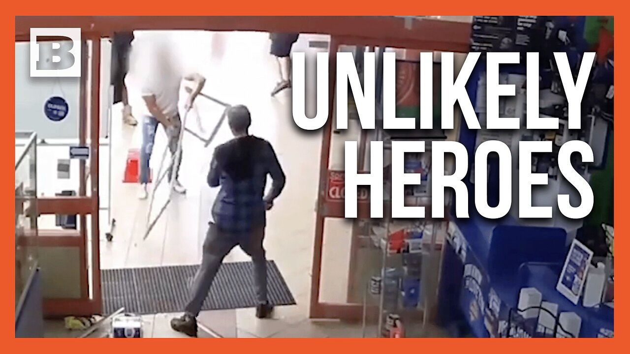 Liquor Store Showdown: Wild Scene as Bystanders Fight Back Against Knife-Wielding Robber