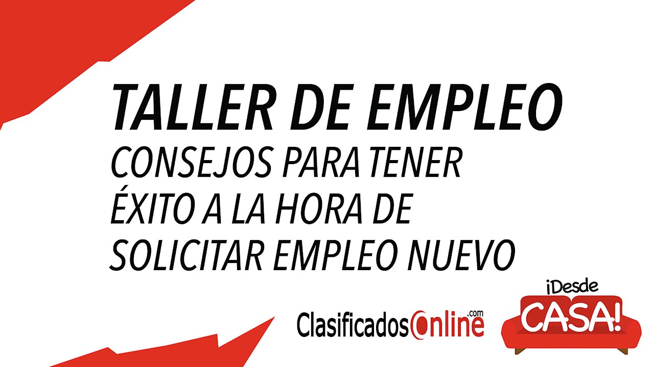 Taller de Empleo - Consejos para conseguir el empleo que quieres