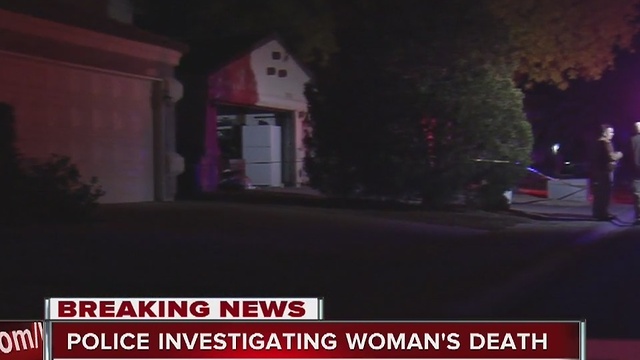 Police investigating woman's death in northwest Las Vegas