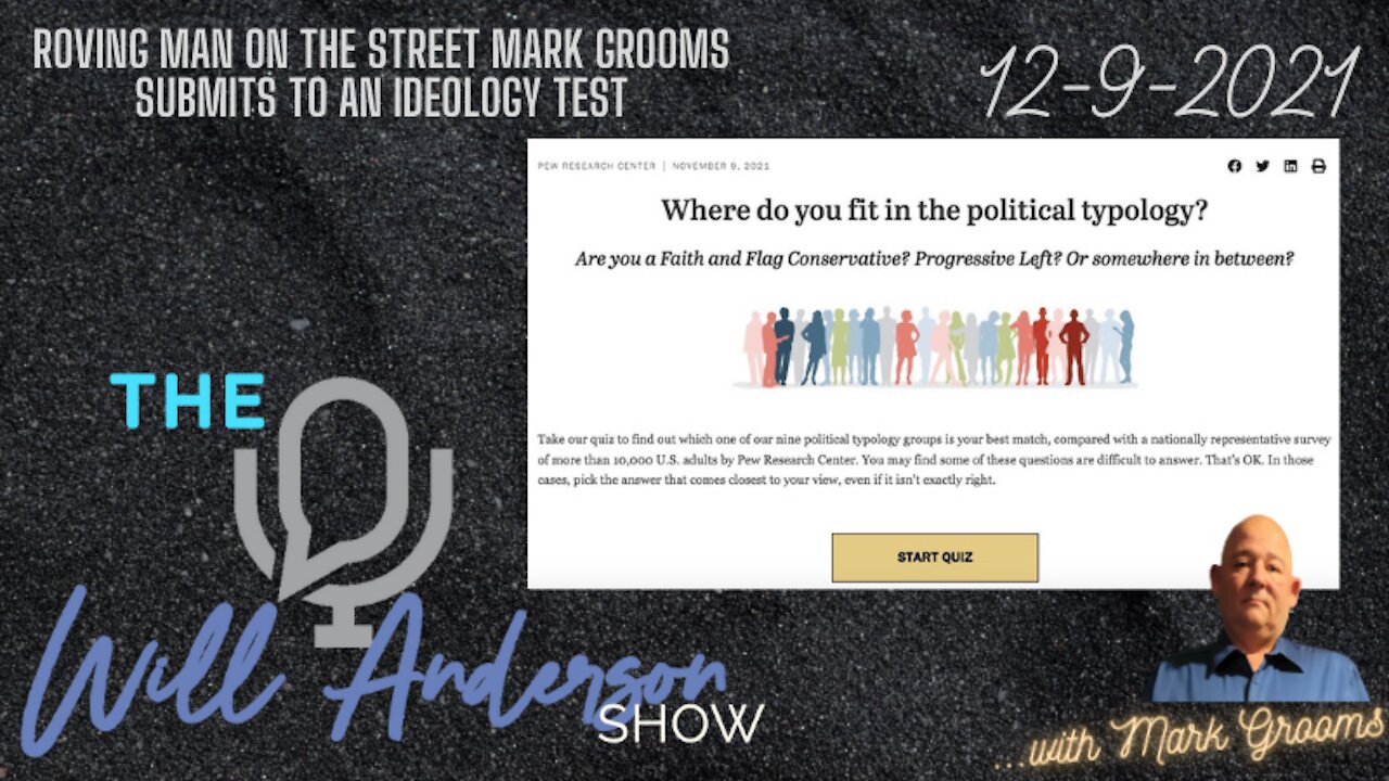 Roving Man On The Street Mark Grooms Submits To An Ideology Test