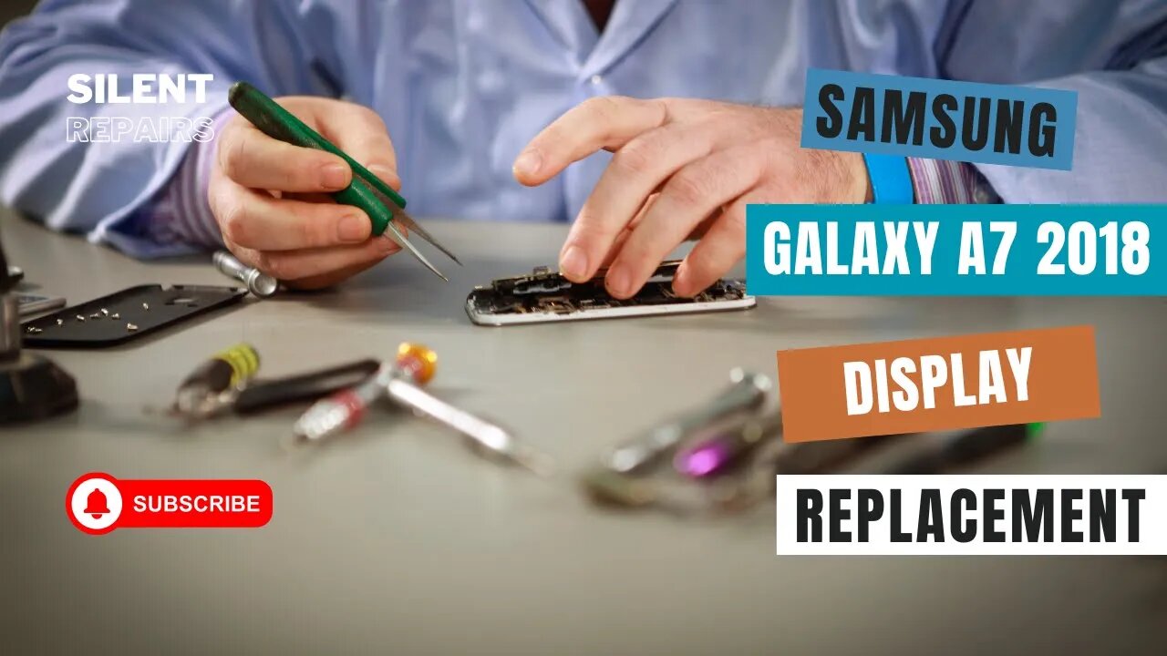 Samsung Galaxy A7 2018 | Screen repair | Display replacement | Repair video