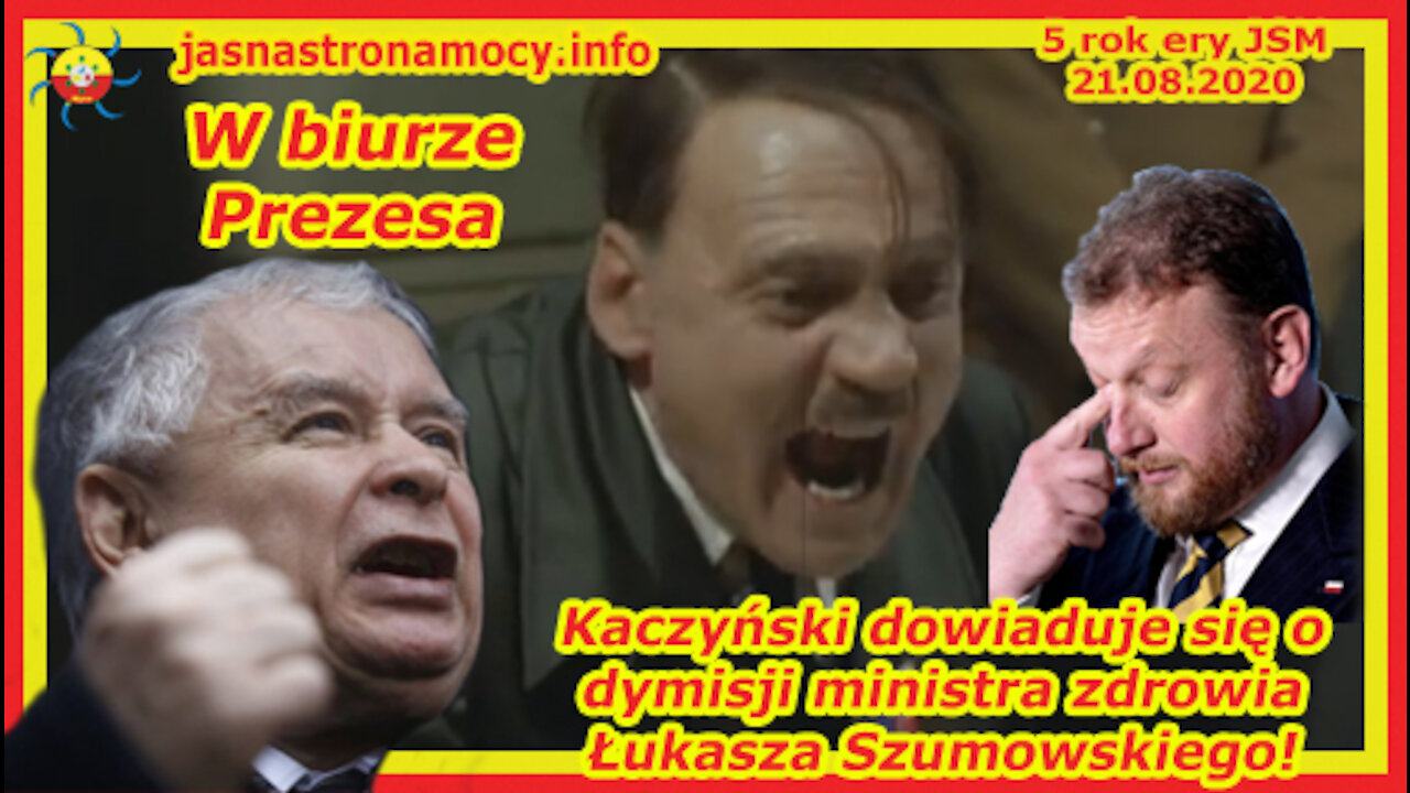 W BIURZE PREZESA‼KACZYŃSKI DOWIADUJE SIĘ O DYMISJI MINISTRA ZDROWIA ŁUKASZA SZUMOWSKIEGO