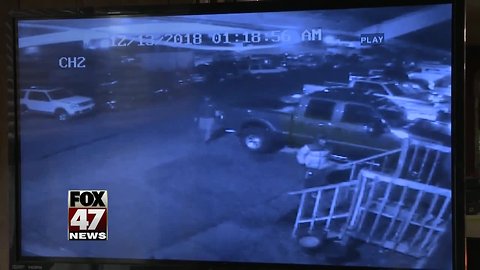 Boys steal two cars from auto repair shop