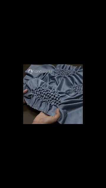 Smocked Pillow Cover #smocking