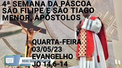 Homilia de Hoje | Padre José Augusto 03/05/23 São Felipe e São Tiago Menor Apóstolos